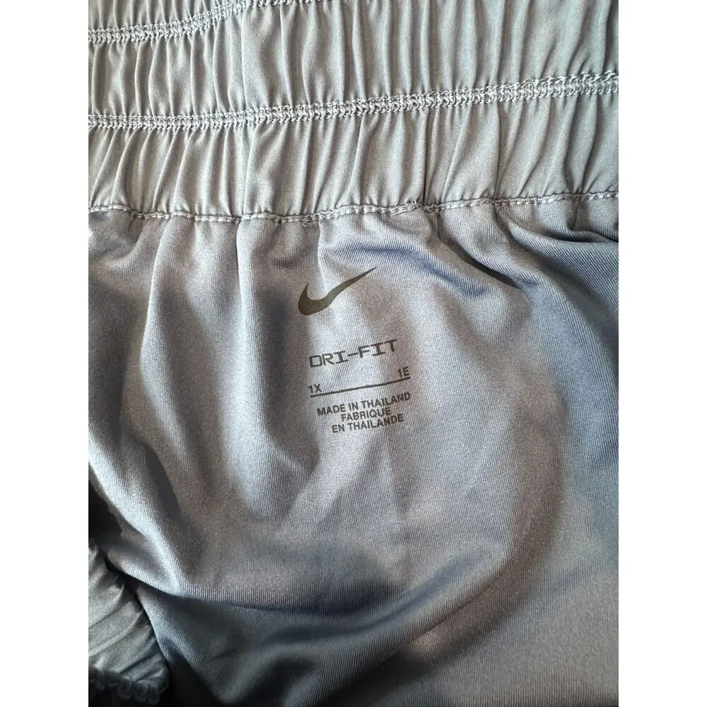 NWT Nike Dri-Fit Ultra High Waisted Brief Lined Training Shorts Blue Size 1X - Picture 8 of 9